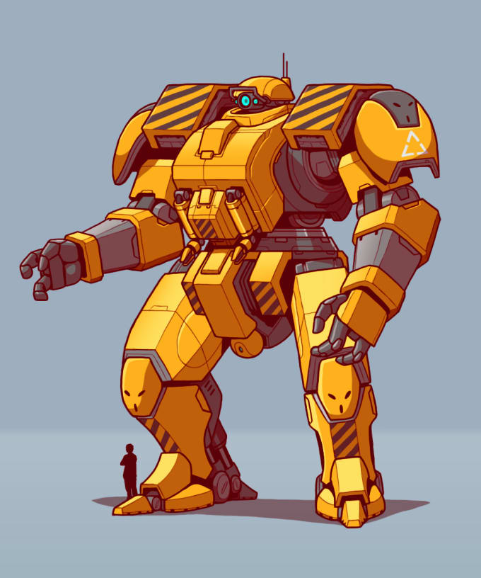 Create mecha concepts like gundam by skunseepu fiverr