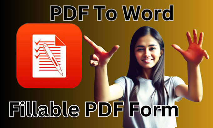 Create interactive fillable pdf form in word, excel, adobe acrobat by ...