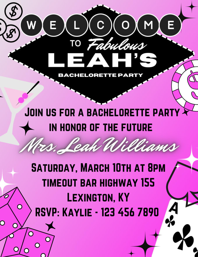 Bachelorette Party Invitations