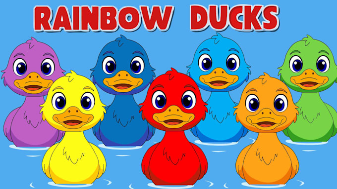 create 2d children animation and 2d animation for kids