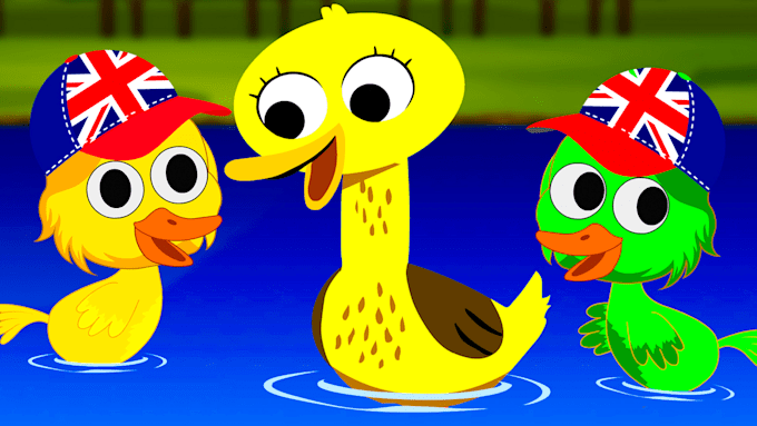 create 2d children animation and 2d animation for kids
