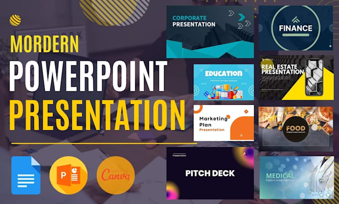 design pitch decks,powerpoint,custom and canva presentation