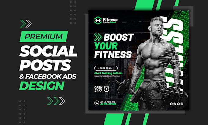 design premium facebook ads and posts