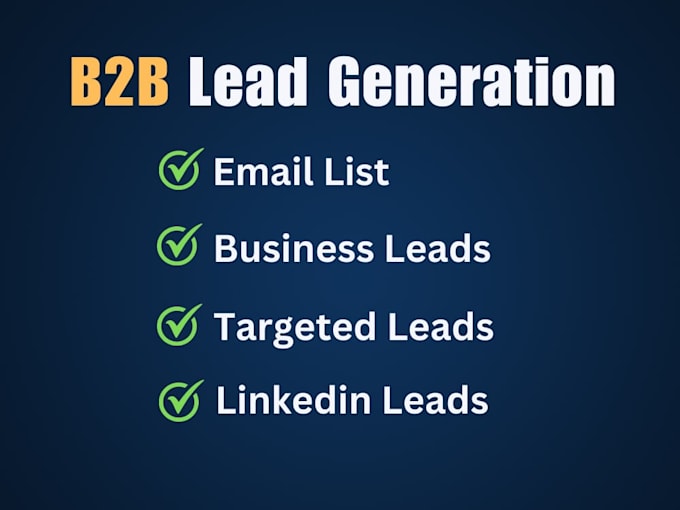 do lead generation, web scrapping, data extraction for you