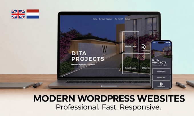 modern professional wordpress website