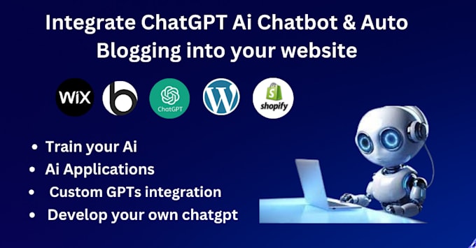 develop chatgpt ai chatbot and auto blog for wordpress and shopify websites