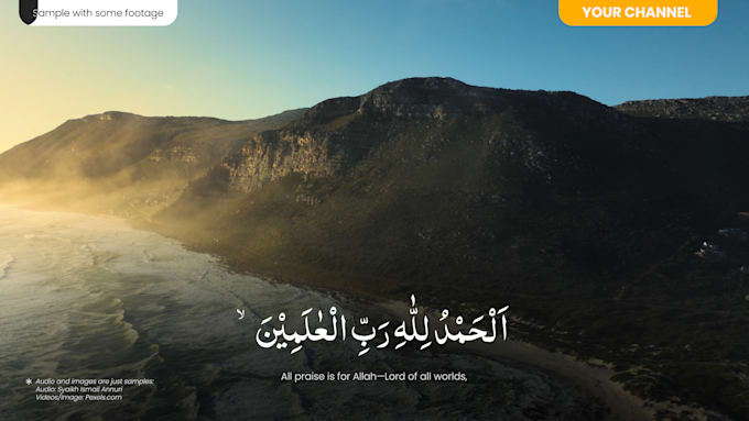 create quran recitations, islamic videos subtitle