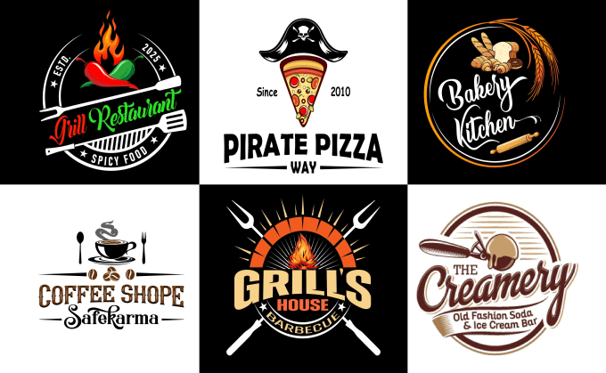 Do make an professional food logo by Flavie_cormier | Fiverr