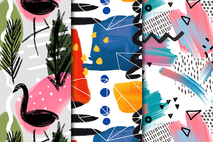 draw vector seamless pattern for your clothing or notebook cover