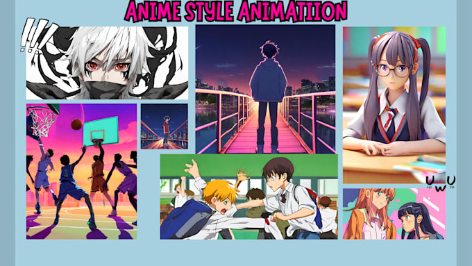 make 3d anime style animation or 3d animation