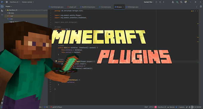 Create your custom minecraft java plugin by Christoph147 | Fiverr