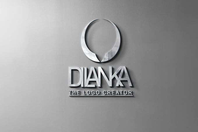 modern line art text or badge logo design