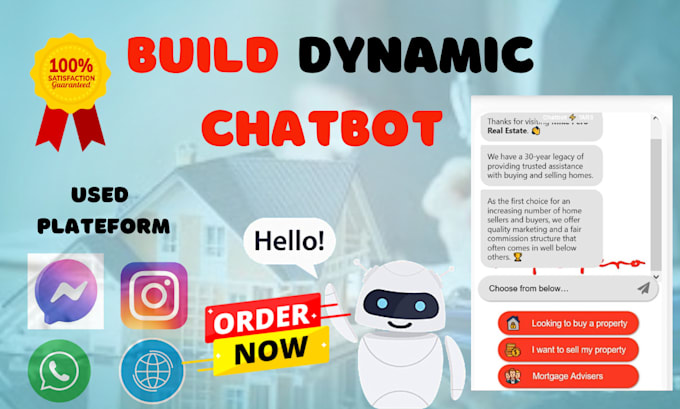 Chatbot build dynamic for your business or personal by Aegenius24 | Fiverr