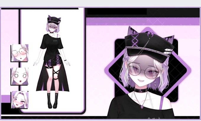 draw and rig vtuber model using live2d, vtube studio
