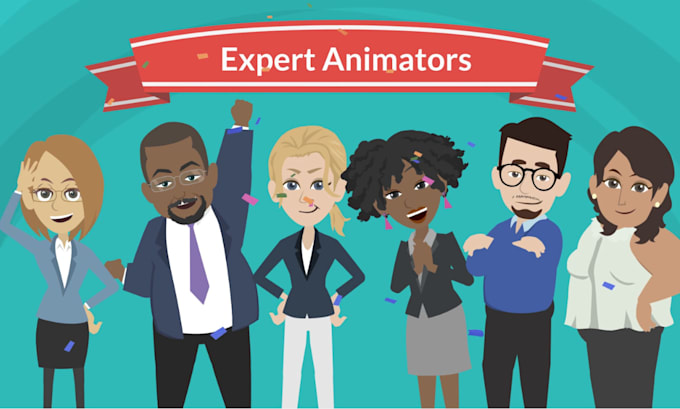 create 2d animation video or 2d animated explainer video