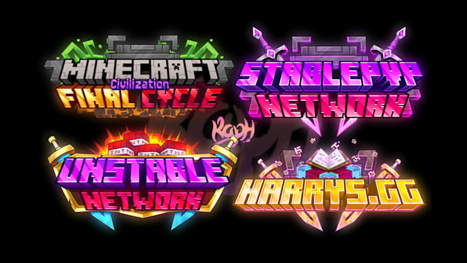 do your bold logo for your minecraft server