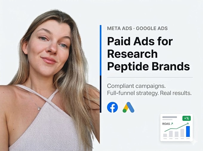 manage your meta and google ads for research peptides brands