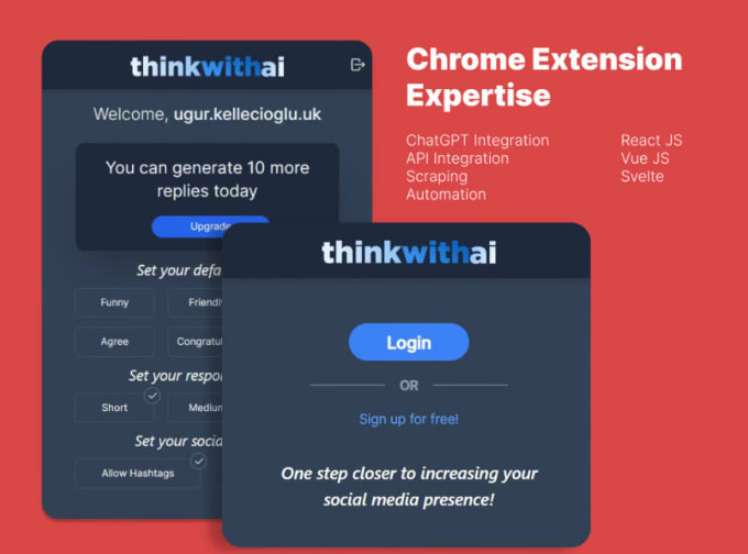 Get you an open ai, chatgpt utilization chrome extension, web scraping ...
