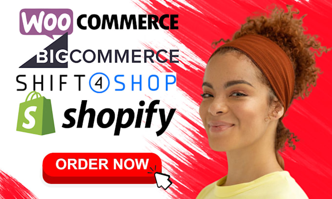 do product upload and listing on woocommerce bigcommerce shift4shop and shopify