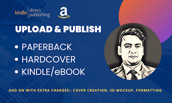 upload and publish your book professionally on amazon KDP kindle