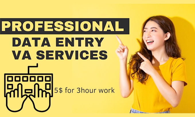 be your virtual assistant for data entry