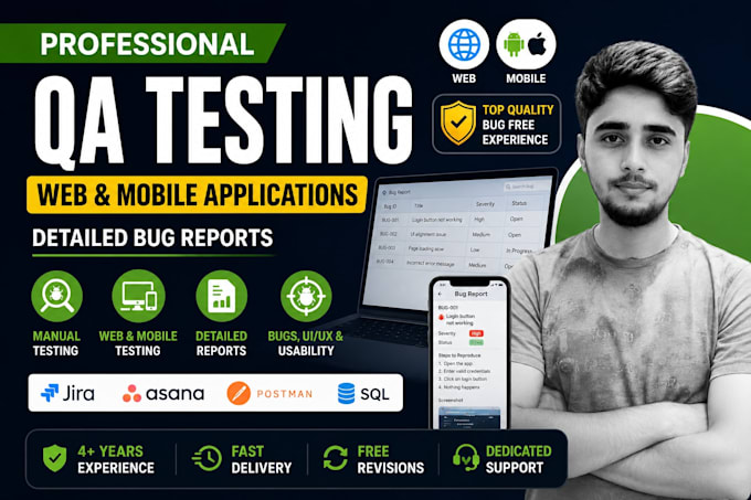 do professional QA testing for your website and mobile app