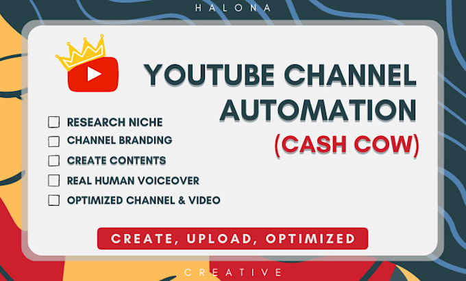 create, setup and post content youtube automation channel