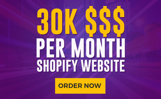 Top 5! I will create professional shopify dropshipping store and shopify website