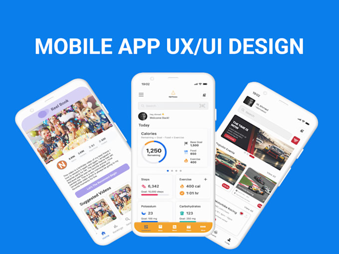design mobile app UI UX design in figma