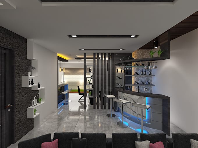 Do sketchup architecture and interior design by Sandiardian25 | Fiverr