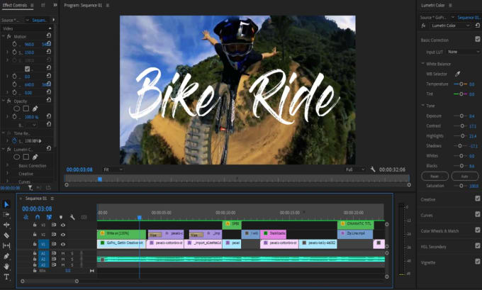 Edit your gopro vr insta360 video in a cinematic style by