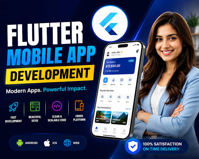 flutter mobile app development for android and ios
