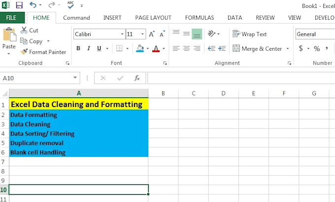 Do excel data cleaning and formatting in a presentable format by ...