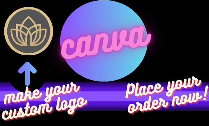 create modern logo for your business and website in canva