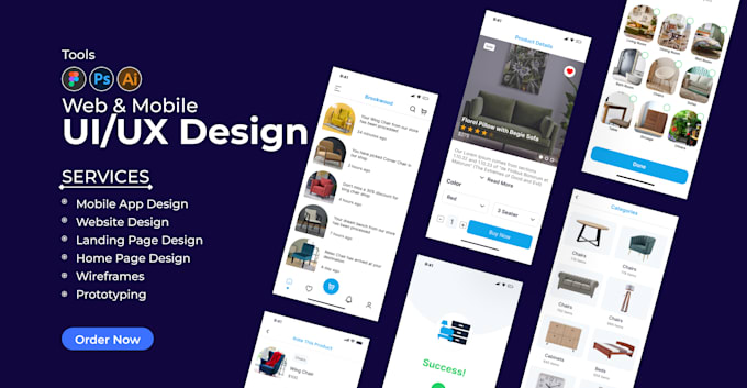 Design website mobile app ui templates design by Skillful_graph | Fiverr