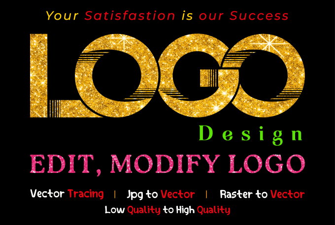 Top 5! I will create, redesign, redo, remake, edit, modify, fix, vectorize logo design