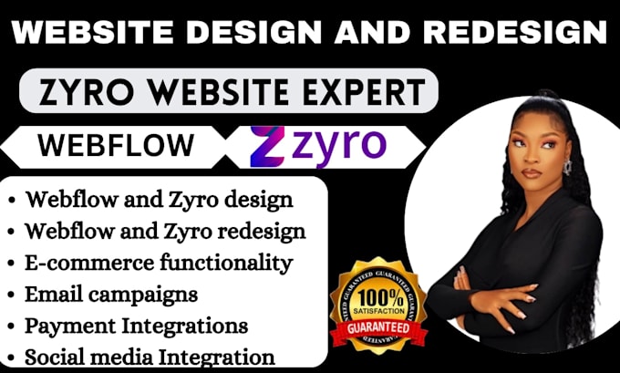 Design zyro website webflow website zyro and webnode website by