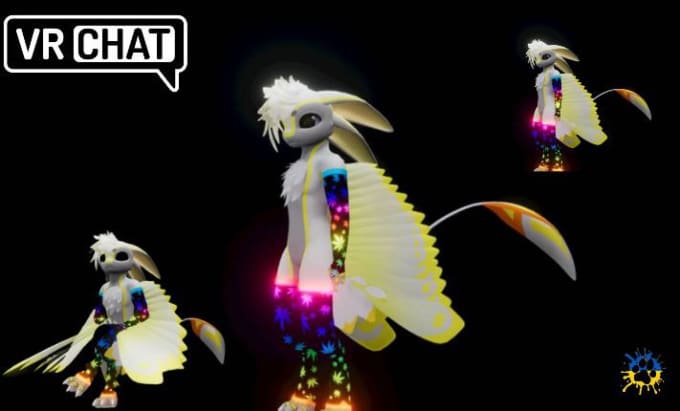 Make highly detailed vrchat avatar, furry avatar, vr chat from unity ...