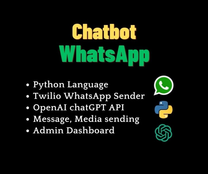 Create ai chatbot for whatsapp using python by Nooralight | Fiverr