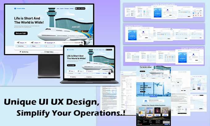 Do unique ui ux design for web app, dashboard,prototype is free by ...