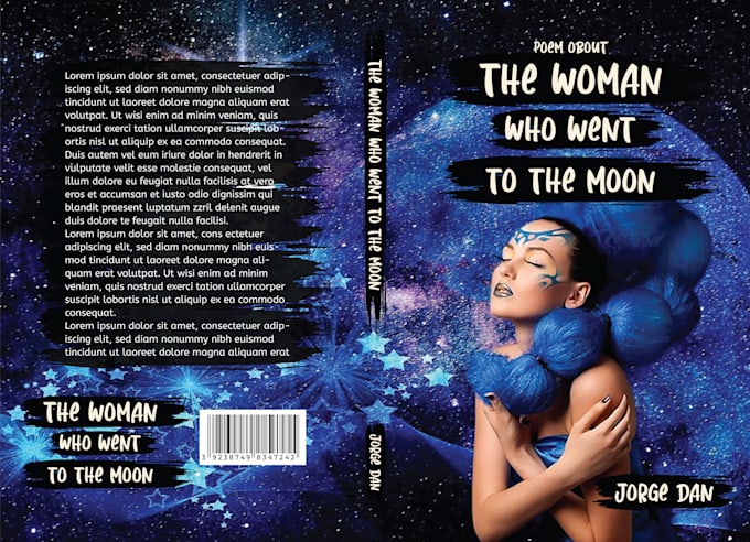 create artistic poetry and novel book cover