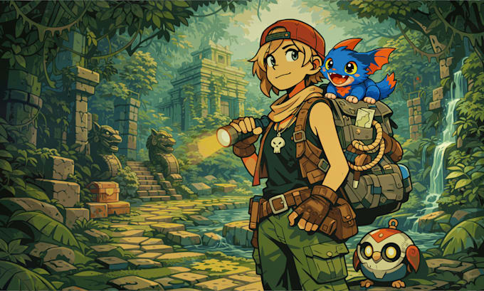 create custom steam gaming avatar and character illustration