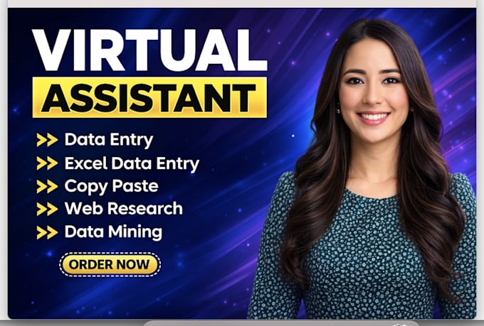 be virtual assistance for data entry, copy paste, web research, data mining