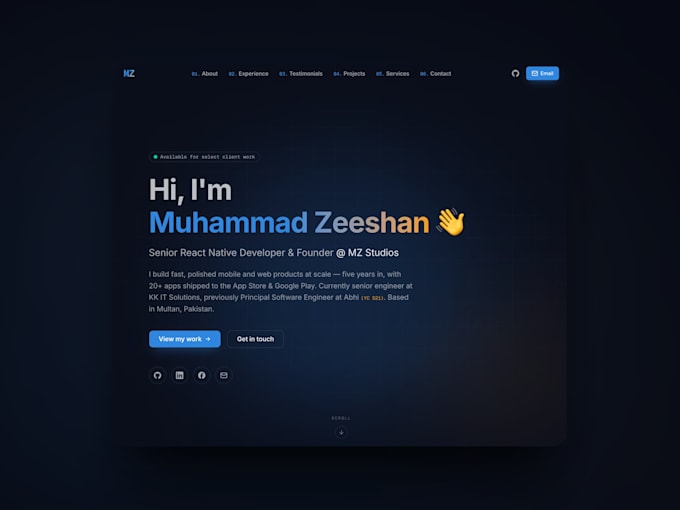 develop senior level react native mobile app for ios and android
