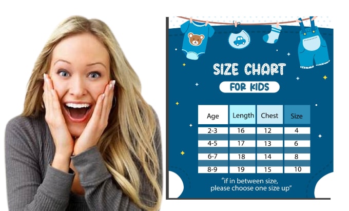 Kids' clothing size chart: a how-to guide to create one