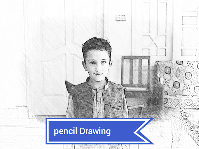 Sketch your picture with pencil by Fazalahad1050 Fiverr