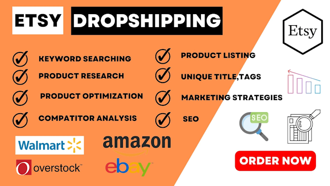 be your expert etsy dropshipping VA with SEO services