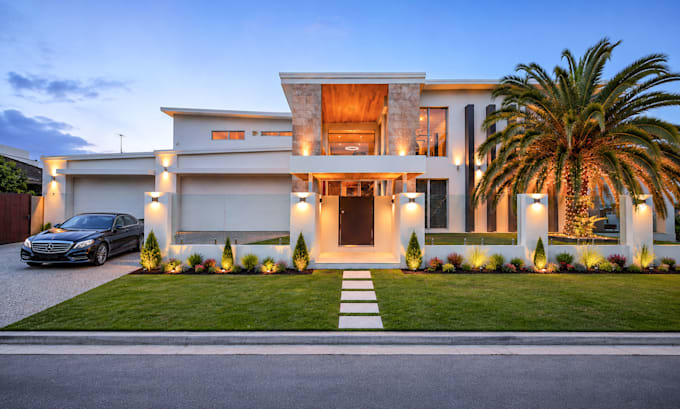 create photorealistic 3d architectural exterior rendering