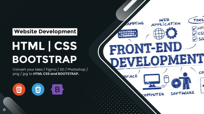Build a front end website design with html css by Abdul_rehman709 | Fiverr