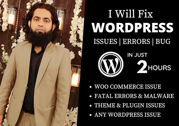 fix your wordpress website issues and errors or customize